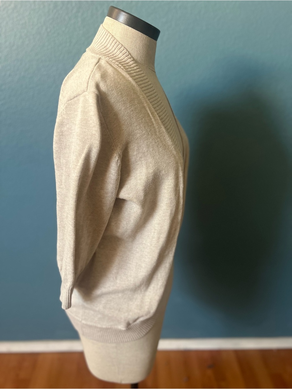 89th & Madison Light Beige Open-Front Women's Sweater Cardigan size XL - Picture 6 of 8